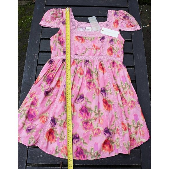 New w/Tags Love Shack Fancy Nutmeg Dress in Wild Pink, sz 6 - Picture 10 of 13